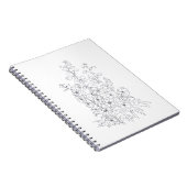 Delphinium-Larkspur-Blume zeichnend Notizblock (Rechte Seite)