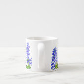 Delphinium Larkspur Blumen-Gartenespresso-Tasse Espressotasse (Rückseite)