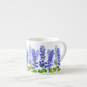 Delphinium Larkspur Blumen-Gartenespresso-Tasse Espressotasse (Vorderseite Rechts)