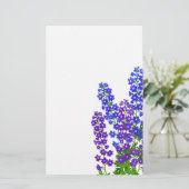 Delphinium Larkspur Blumengarten Briefpapier (Stehend Vorderseite)