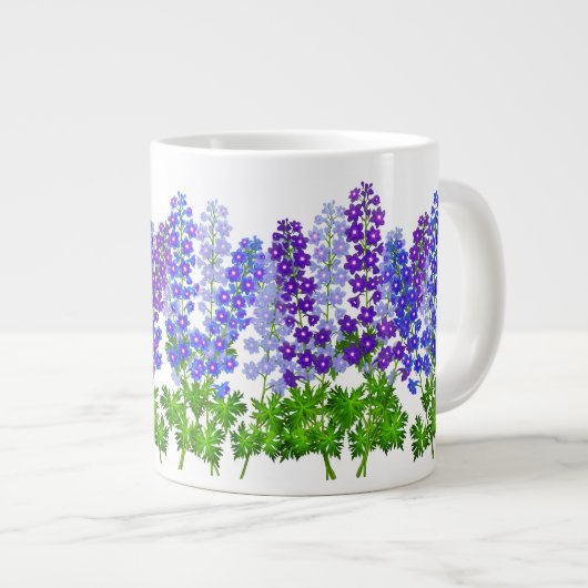 Delphinium Larkspur Blumengarten Tasse (Vorderseite Rechts)