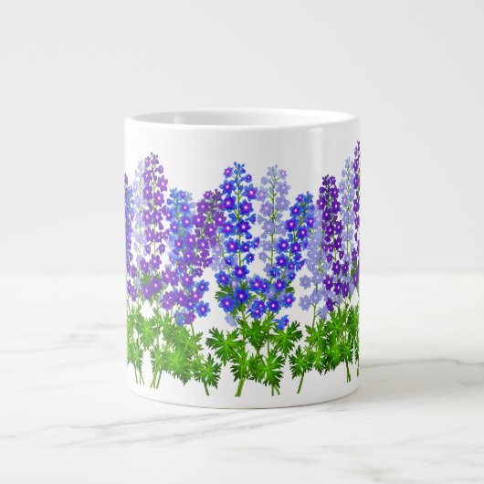Delphinium Larkspur Blumengarten Tasse (Vorderseite)