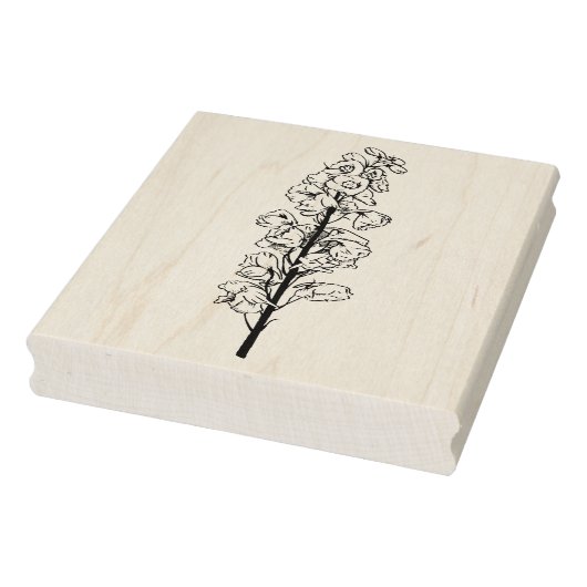 Delphinium Larkspur Traumstrecke Lange Blüte Gummistempel (Stempel)