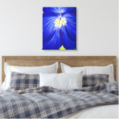 Delphinium - Original-Malerei, gewickelt Leinwand (Insitu (Schlafzimmer))