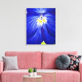 Delphinium - Original-Malerei, gewickelt Leinwand (Insitu (Wohnzimmer))
