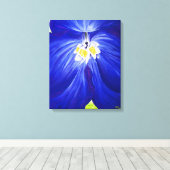 Delphinium - Original-Malerei, gewickelt Leinwand (Insitu (Holzboden))