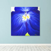 Delphinium - Original-Malerei, gewickelt Leinwand (Insitu (Holzboden))