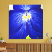 Delphinium - Original-Malerei, gewickelt Leinwand (Insitu (Wohnzimmer))