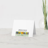 Delphiniums blau karte (Rückseite)