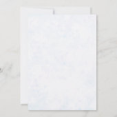 Delphiniums-BlumenBrautparty-Einladung Einladung (Rückseite)