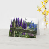 Delphiniums Karte (Gelbe Blume)