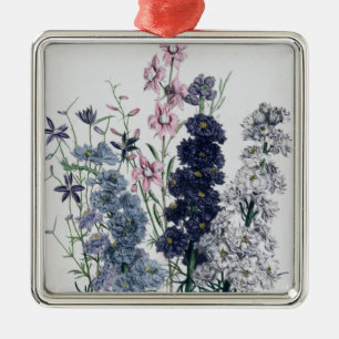 Delphiniums, "von die Damen-" der Blume Garden Ornament Aus Metall