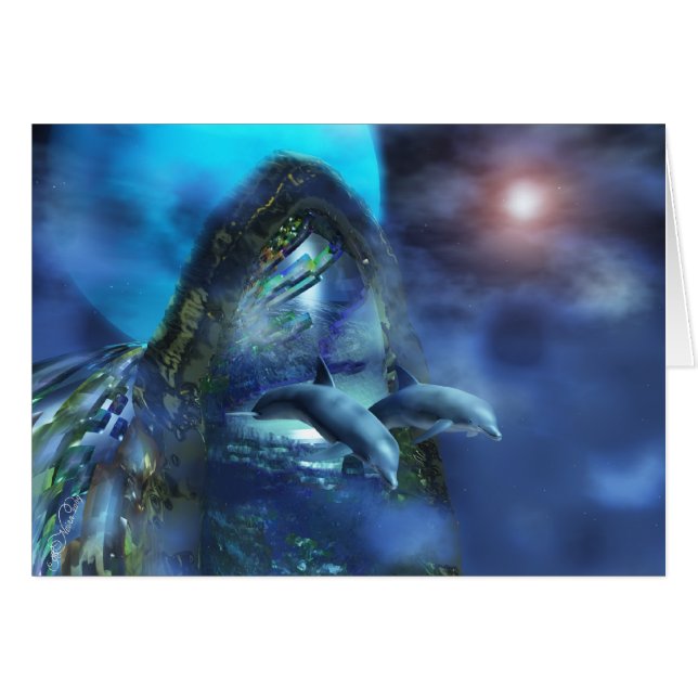 Delphinkarte (Vorderseite (Horizontal))