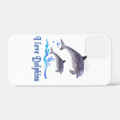 Delphinliebe Case-Mate iPhone Hülle (Rückseite (Horizontal))