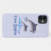 Delphinliebe Case-Mate iPhone Hülle (Rückseite (Horizontal))