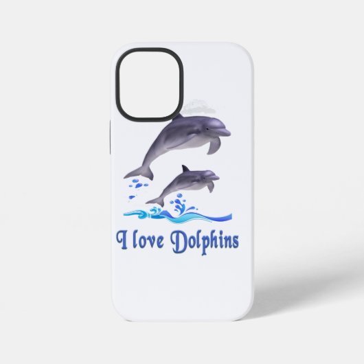 Delphinliebe iPhone Hülle (Rückseite)