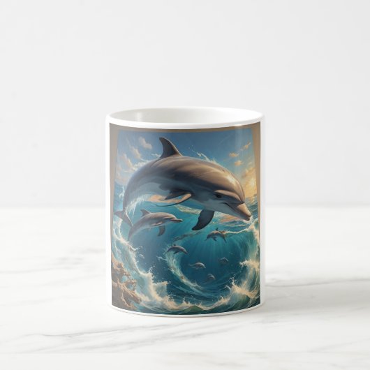 Delphinliebe Kaffeetasse (Mittel)