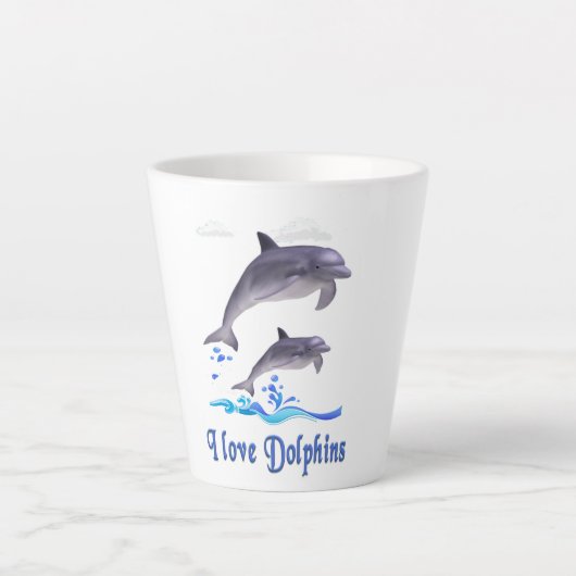 Delphinliebe Milchtasse (Vorderseite)