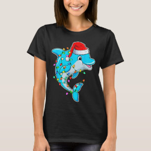 Delphinliebhaber Weihnachten - Delphin mit Weihnac T-Shirt