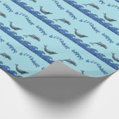 Delphinmosaik Geschenkpapier (Ecke)