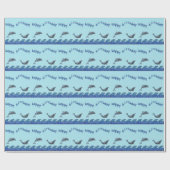 Delphinmosaik Geschenkpapier (Flach)