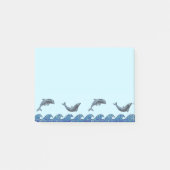 Delphinmosaik Post-it Klebezettel (Vorderseite)