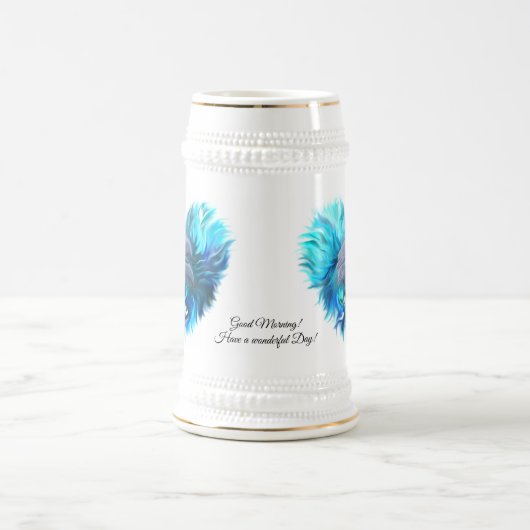 Delphinpaare Bierglas (Mittel)