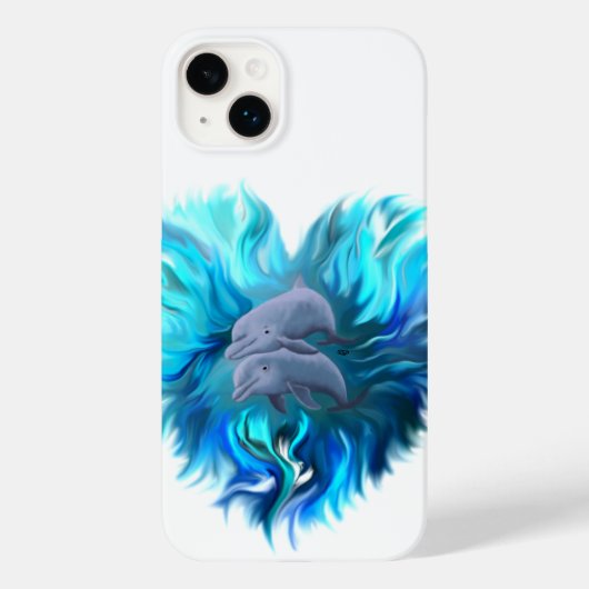 Delphinpaare Case-Mate iPhone Hülle (Rückseite)