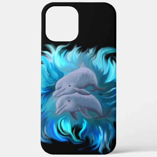 Delphinpaare Case-Mate iPhone Hülle (Rückseite)