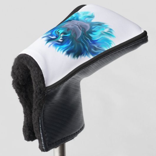 Delphinpaare Golf Headcover (3/4 Vorderseite)