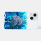 Delphinpaare iPhone 15 Hülle (Rückseite (Horizontal))