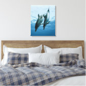 Delphinpaare Leinwanddruck (Insitu (Schlafzimmer))