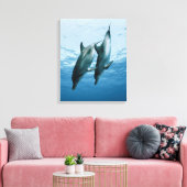 Delphinpaare Leinwanddruck (Insitu (Wohnzimmer))