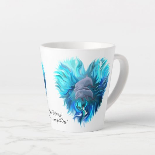 Delphinpaare Milchtasse (Rechte Ecke)