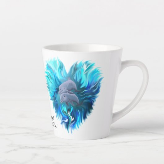 Delphinpaare Milchtasse (Rechts)