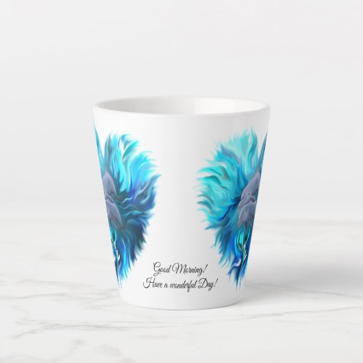 Delphinpaare Milchtasse (Vorderseite)