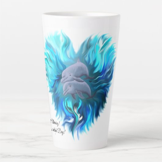 Delphinpaare Milchtasse (Vorderseite)