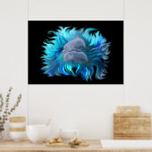 Delphinpaare Poster (Küche)