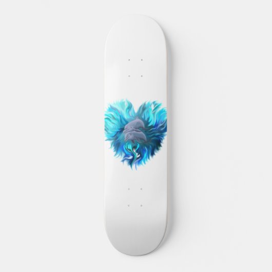 Delphinpaare Skateboard (Vorderseite)