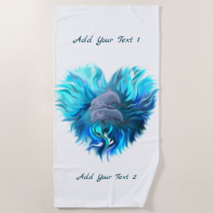 Delphinpaare Strandtuch