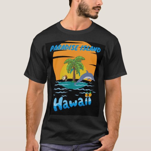 Delphin's Paradise Island tee (Vorderseite)