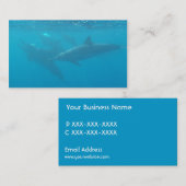 Delphintauchfirmenkundengerechte Visitenkarten Visitenkarte (Vorne/Hinten)