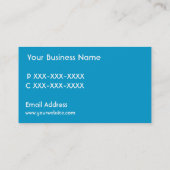 Delphintauchfirmenkundengerechte Visitenkarten Visitenkarte (Rückseite)