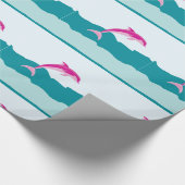 Delphinthema-Packpapier Geschenkpapier (Ecke)