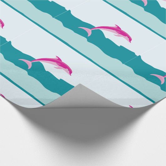 Delphinthema-Packpapier Geschenkpapier (Ecke)