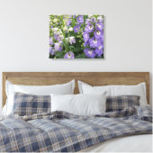 Delphinum-Blume Wrapped Canvas Leinwanddruck (Insitu (Schlafzimmer))