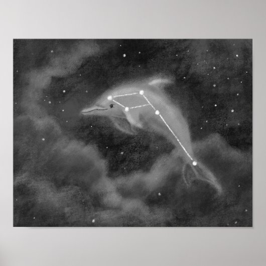 Delphinus Constellation Dolphin Poster (Vorne)