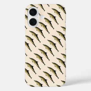 Delphinus Delphis, Vintage Meeressäugetiere iPhone 16 Hülle