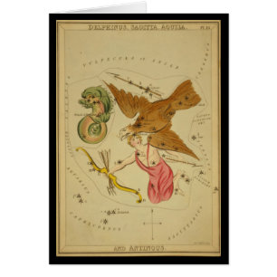 Delphinus, Sagitta, Aquila und Antinous