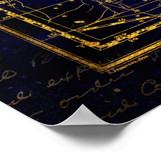 Delphinus-Sternbild Poster (Ecke)